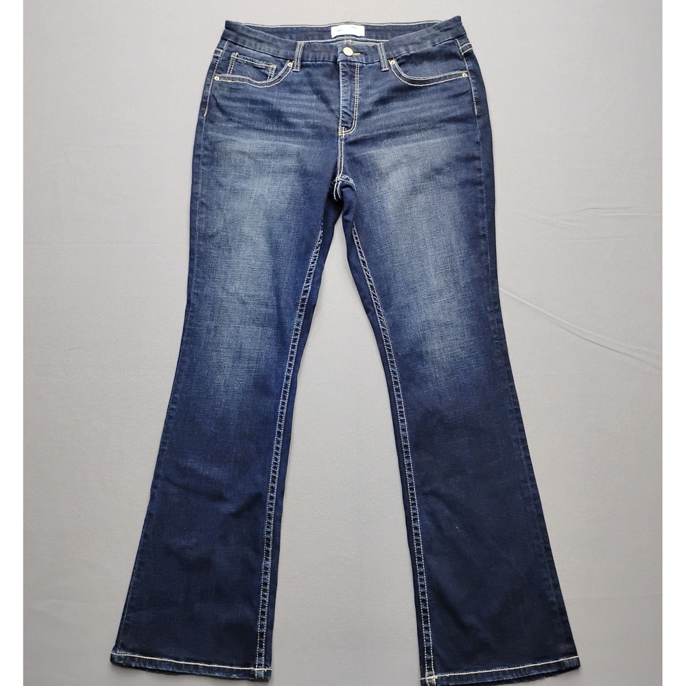 BKE Gabby Curvy Fit High Rise Bootcut Jeans Blue Wash Size 31x33.5